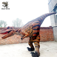 Costume de dinosaure de simulation de parc d'aventure Costume de dinosaure léger Costume de marche grandeur nature