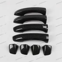 4PCS for MG 5 MG5 2020 2021 Car Inner Door Handle Bowl Cover Trim Carbon  Fiber ABS Decoration Frame Sticker Accessories 