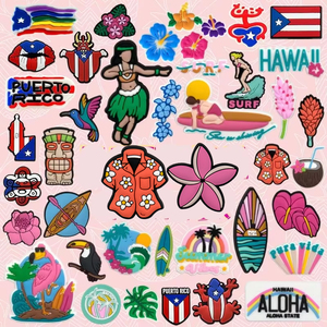 מוצרי טרנדים 2024 pvc קסם קיץ מותאם אישית תיק חוויאן קסם נעליים - Product Image 1