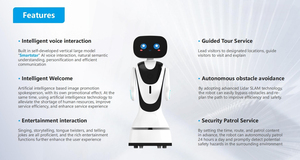 Cao Cấp Ai Dịch Vụ Robot Laser Tự Điều Hướng Ip67 Cho Nhà Tin Bệnh Viện Cửa Hàng Tiếp Thị Góc Rộng Máy Ảnh Bằng Giọng Nói - Product Image 3