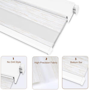 Stores zébrés motorisés intelligents sans perçage, best-seller, automatisation à arrêt libre, OEM, Tuya, Google, <span class=keywords><strong>pour</strong></span> bureau - Product Image 5