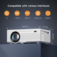 Fábrica al por mayor Full Hd 1080P Proyector Mini portátil Home Cinema al aire libre Led Proyectores Smart Wifi Android Video Proyector