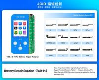 Kit de programmation flexible haute efficacité JCID V1SE avec 15 adaptateurs, outil de réparation classique facile à contrôler pour Face ID