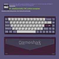 Darmoshark KT68PRO 68 Key Wired Hall Effect Magnetic Gaming Keyboard 8K Polling Rate Rapid Trigger 0.1mm Aluminum for PC Esports