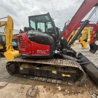 Yanmar SV100 Miniexcavadora de 10 Toneladas con Brazo Giratorio, Original de Japón, Usada, Hidráulica, para Espacios Estrechos, Construcción Agrícola