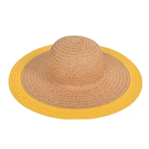 Hot Sale Customized Stylish Floppy Straw Hat for Women Cool New Design for Summer Beach Outdoors Daily Life Travel Parties