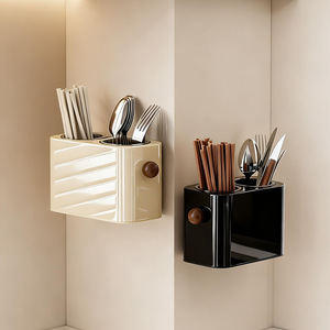 Chopstick Storage Box Square Multipurpose Quick Dry Draining Rack for Kitchen Utensil Organization - Product Image 2