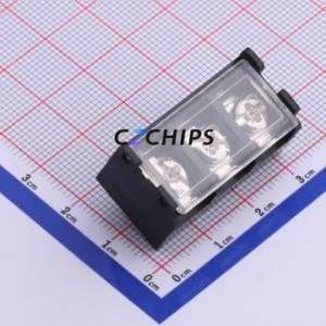 HB9500SS-9.5-3P Barrier Terminal Block Through hole Component (THT),P=9.5mm Connector With Cover Plate 9.5mm 1x3P Straight Pin - Product Image 1