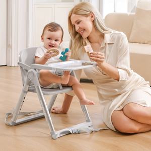 Asiento elevador <span class=keywords><strong>de</strong></span> <span class=keywords><strong>viaje</strong></span> portátil moderno, silla <span class=keywords><strong>de</strong></span> comida, <span class=keywords><strong>trona</strong></span> <span class=keywords><strong>de</strong></span> plástico para comer, silla alta plegable para alimentación, silla alta <span class=keywords><strong>barata</strong></span> para bebé para comedor - Product Image 4