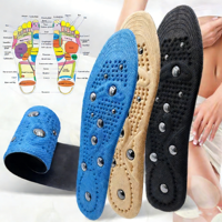 Semelles magnétiques absorbantes pour talons, soutien de la voûte plantaire, thérapie magnétique, coussinets antichoc, confort pour la marche et le sport