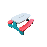 Nouveau modèle 2025 – Tables d'extérieur pliables et connectables en plastique pour enfants, idéales pour les fêtes, le camping et la cour