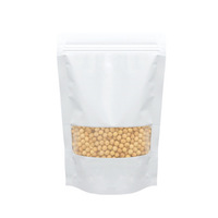 Sachet Doypack Imprimé en Héliogravure Coloré en MOPP/VMPET/PE avec Fenêtre Transparente et Fermeture Éclair, Sac Sous Vide Étanche pour Emballage de Café, Snacks et Aliments