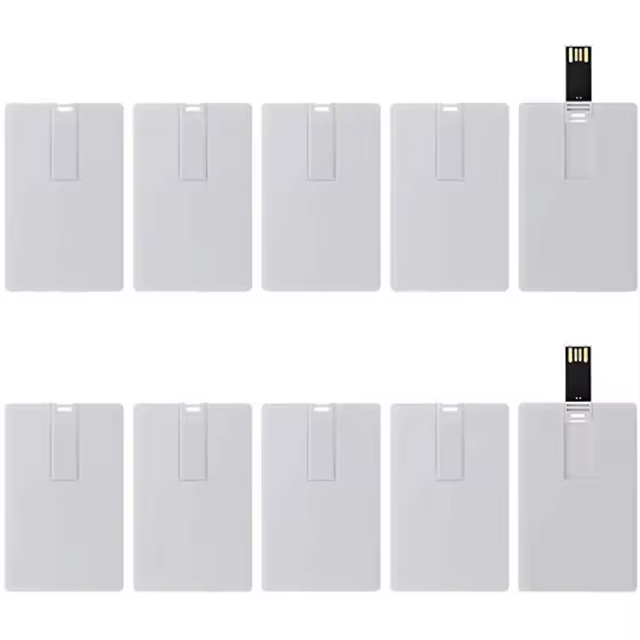 Logo Printed Card Shape Usb Memory Stick 16gb 32gb Business Usb Card 64gb Usb Flash Drive 8gb