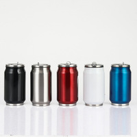 Gobelet isotherme sous vide en acier inoxydable 304, type canette de cola, vierge pour sublimation, personnalisable, 12, 16, 20 oz, avec couvercle et paille, pour événements, vente en gros