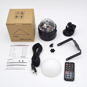 USB Mini <span class=keywords><strong>Disco</strong></span> LED nhấp nháy ánh sáng nhỏ ma thuật bóng nhiều màu điều khiển bằng giọng nói bàn nhảy bầu không khí xe hơi tiệc giáng sinh - Product Image 6