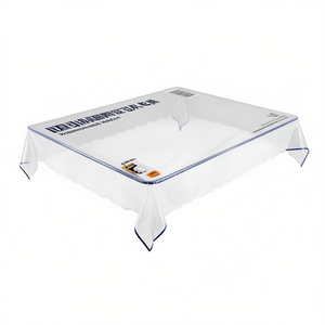 Cubierta de plástico transparente para mesa, 40 x 80 pulgadas, 1,5 mm de grosor, protector de escritorio rectangular impermeable para cubiertas de muebles - Product Image 1