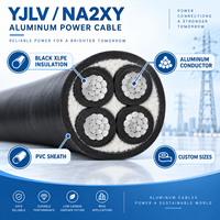 Câble d'alimentation YJLV 0,6/1 kV, conducteur en aluminium, isolation XLPE, gaine en PVC, câble électrique basse tension