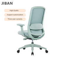 Chaise de bureau 4D avec accoudoirs en maille, dossier inclinable ventilé et poreux en acier, hauteur réglable et pivotante, pour atelier, maison et bureau