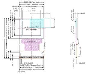 0.66 "OLED thông minh xem 64x48 OLED Micro hiển thị mô-đun ssd1306 với parallet/I2C/4-Wire SPI 0.66-inch - Product Image 4