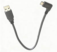 USB2.0 kabel Printer Data 0.3m 1.5m kanan kiri 90 derajat siku pria tipe B untuk komputer 3A pengisian cepat ponsel