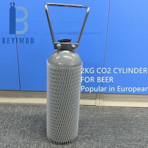 Petite taille EN ISO9809-1 CO2 <span class=keywords><strong>bouteille</strong></span> <span class=keywords><strong>de</strong></span> <span class=keywords><strong>gaz</strong></span> <span class=keywords><strong>2</strong></span>.7L 200Bar cylindre en acier sans soudure pour aquarium/boisson - Product Image 4