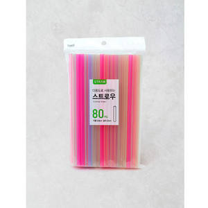 Vivide Color Linear <b>Straw</b> 80P Premium <b>Drinking</b> <b>Straws</b> - Product Image 1