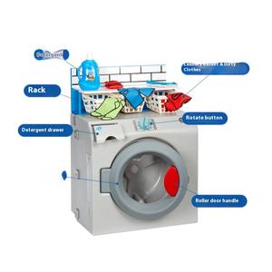 American Small Plastic Tektronix Simulación Electrodomésticos Juguetes Lavadora Sonido Luz Juguete Cocina Horno Bebés - Product Image 2