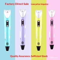 Stylo d'impression 3D pour enfants, matériau ABS, peinture graffiti multicolore, cadeau intelligent, jouet artistique DIY pour le dessin des enfants - Vente chaude