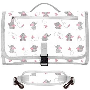 Sac de rangement fonctionnel, station de change de voyage, tapis de change portable pour bébé, matelas à langer, tissu Oxford imprimé 600D, imperméable - Product Image 1