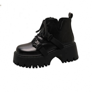 Nouvelles bottes mocassins d'été pour femmes, style britannique, à fermeture éclair, hauteur genou, confortables et tendance, pour moto - Product Image 5
