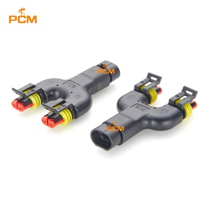 Tyco Y Splitter 2Pin AMP Superseal1.5 Serisi 2 Yollu Erkek-Dişi Adaptör 282104-1 282080-1 Otomotiv LED Işık Araçları için - Product Image 4