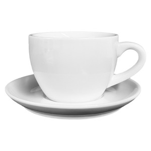 แก้วกาแฟสไตล์ยุโรปพร้อมจานรอง 90-500 มล. พอร์ซเลนสีขาวบริสุทธิ์ สำหรับใช้ในโรงแรมและร้านอาหาร - Product Image 5