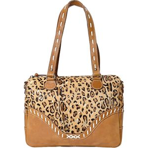 Của phụ nữ cổ điển chính hãng PU Hobo Túi xách da bò Hairon da tote Vai Túi với dây kéo cho sử dụng hàng ngày - Product Image 2