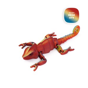 Feeron 3D-Gedruckte PLA Chamäleon-Figur mit Blau-Violetter Farbverlauf, Realistische, Langlebige, Anpassbare Schreibtisch-Dekoration für Tierliebhaber - Product Image 6