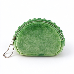 Monederos de peluche personalizados con forma de verduras, con cremallera y cadena, para niños de 3 años en adelante, unisex, accesorios suaves de peluche. - Product Image 6