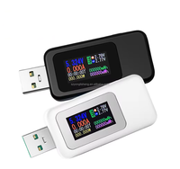 Probador USB con Pantalla a Color, Voltímetro de CC MX18L