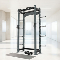 Rack de Sentadillas Comercial de Alta Resistencia con Barra de Dominadas, Equipo de Gimnasio Multifuncional para Entrenamiento de Fuerza