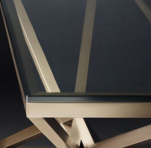 Elegant Empire <b>Console</b> <b>Table</b> Modern Design Glass Top Durable Frame for Living Room Bedroom Entryway Hotel or Commercial Space - Product Image 2