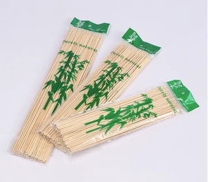 Bâtonnets de barbecue en bambou jetables de 3mm pour une utilisation en cuisine en plein air-résistants à la chaleur et antiadhésifs - Product Image 6
