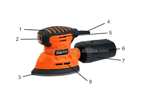 JD2593 <span class=keywords><strong>Lijadora</strong></span> eléctrica de detalles de ratón de 130W <span class=keywords><strong>con</strong></span> recolección de polvo 230V DIY - Product Image 2