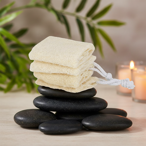 Spugna Esfoliante <span class=keywords><strong>Naturale</strong></span> per il Viso da 4 Pollici, Spazzola Scrub <span class=keywords><strong>in</strong></span> Luffa Organica a Base Vegetale per Uomo e Donna, Cura della Pelle, Bagno e <span class=keywords><strong>Doccia</strong></span> - Product Image 4