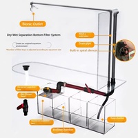 Akuarium Ikan Mewah Kaca Bullet Modern Baru 600L Smart Ultra Quiet Ramah Lingkungan Mudah Dibersihkan Oval Ruang Tamu Kering/Basah Garansi 2 Tahun