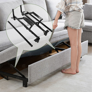 Thousand-centimeter Eye <b>Sofa</b> <b>Bed</b> Hinge With Slide Rails Black <b>Pull</b>-<b>out</b> Frame Hardware For Functional <b>Sofa</b> <b>Bed</b> - Product Image 1