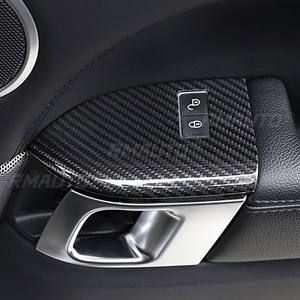 Autocollant en Fiber de carbone véritable pour panneau de commande central de voiture, garniture de porte, volant, pour Land Rover Range Rover Sport 2014 – 2020, 4 pièces - Product Image 5