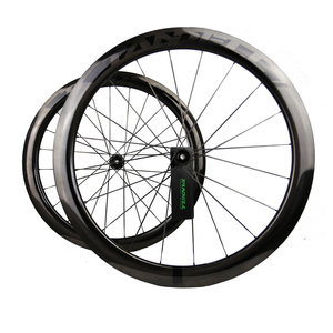 Ruote per <span class=keywords><strong>bici</strong></span> da strada da 50mm set ruote per <span class=keywords><strong>bici</strong></span> 700c raggi carbonio 1260g/-20g 11 velocità Shimano/XDR mozzo anteriore 20H posteriore 24H <span class=keywords><strong>ruota</strong></span> di blocco centrale - Product Image 4