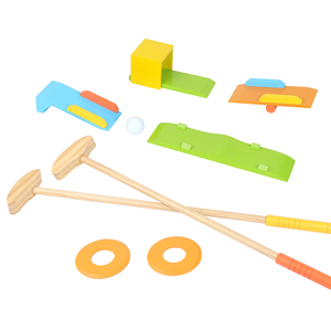 2023 Top Seller Handmade Wooden Golf Outdoor Games for Kids Crazy Golf Ball Games for Kids Playing Game Set for Kids - Product Image 1