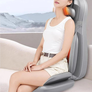 Tapis de massage électrique COSMO pour la santé et le bien-être, avec fonctions de pétrissage 3D, vibration et chaleur, pour le cou, le dos, la taille et les jambes, idéal pour la maison et le bureau - Product Image 1