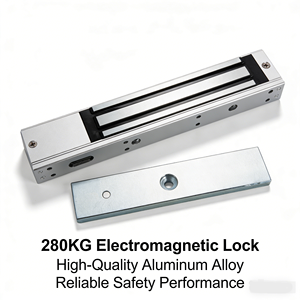 280KG DC12V24V Smart Electric Magnetic Door <b>Lock</b> Waterproof Zinc Alloy Capacity LED Sensor/<b>Timer</b> for Wood Doors Easy - Product Image 2