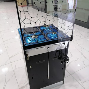 Cucina Multifunzione X 3 Fuochi a <span class=keywords><strong>Gas</strong></span> e 1 Elettrico <span class=keywords><strong>con</strong></span> <span class=keywords><strong>Forno</strong></span> a <span class=keywords><strong>Gas</strong></span> Integrato, <span class=keywords><strong>Forno</strong></span> <span class=keywords><strong>con</strong></span> una Griglia e una Teglia - Product Image 5
