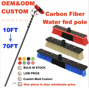 Asta telescopica per la pulizia dei vetri da 16 piedi con spazzola ad acqua e sistema di raschietto <span class=keywords><strong>IT</strong></span> in <span class=keywords><strong>IT</strong></span> - Product Image 3